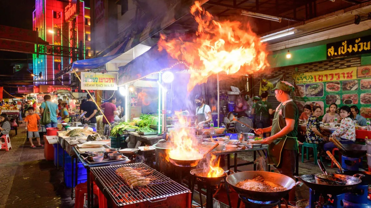 Old Phuket Town Walking Street Food Stalls Old Phuket Town Walking Street Food Stalls